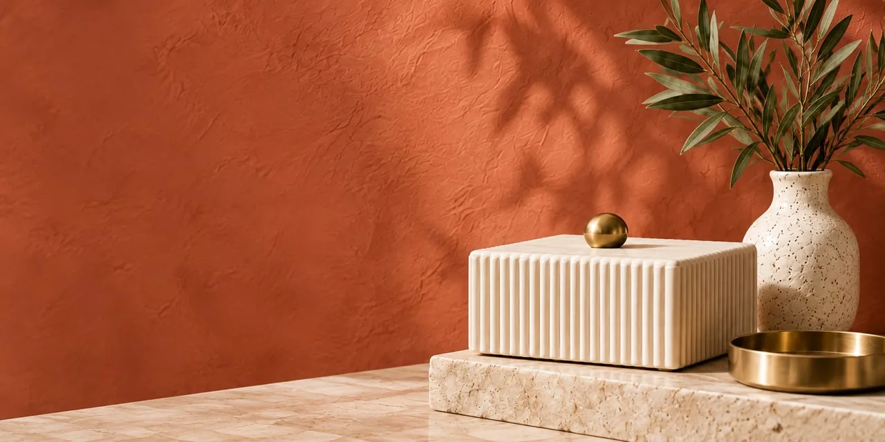 ev homeware styled on a console